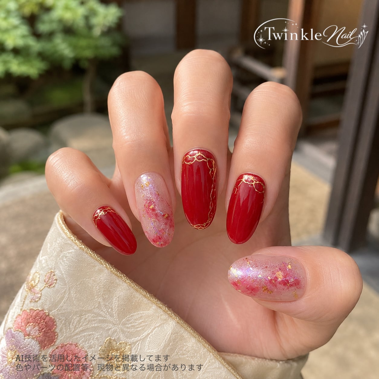 ネイルチップ ぷっくり ぷっくりフラワー 春 ニュアンス 大人可愛い