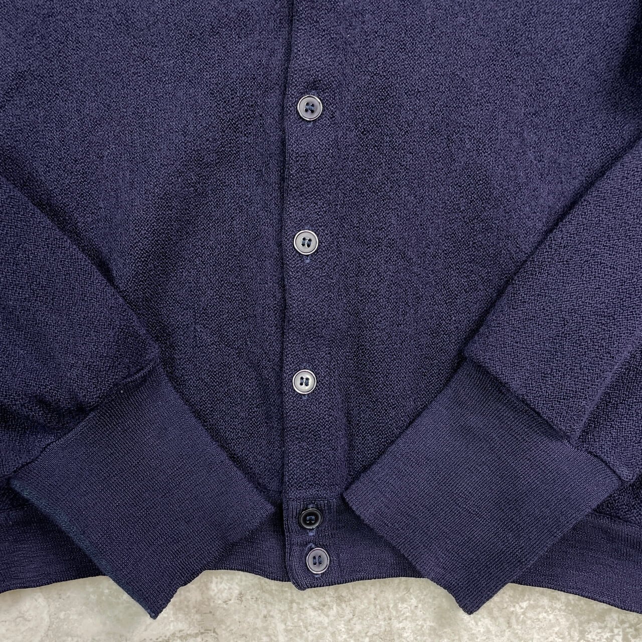 80年代 フランス製 LACOSTE ラコステ ウールニットカーディガン メンズ