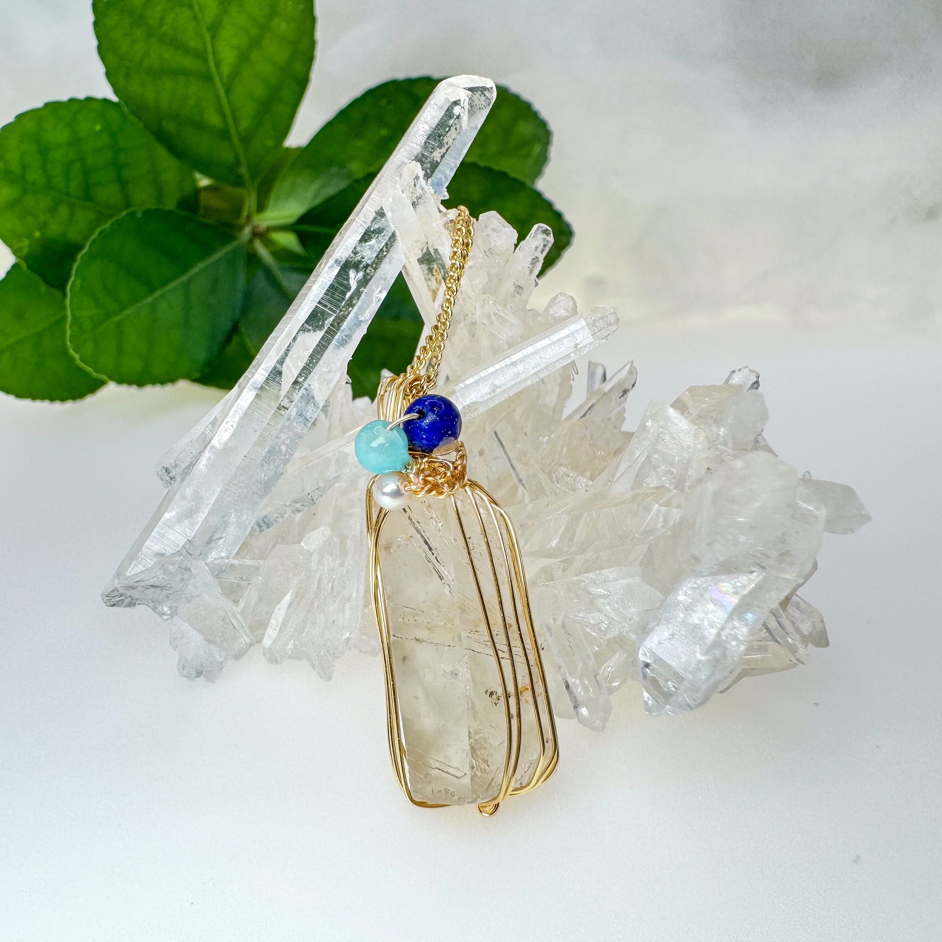 高千穂水晶ネックレス | sunday shop〜宮崎水晶アクセサリー〜