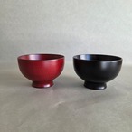 小丸椀　朱・黒溜