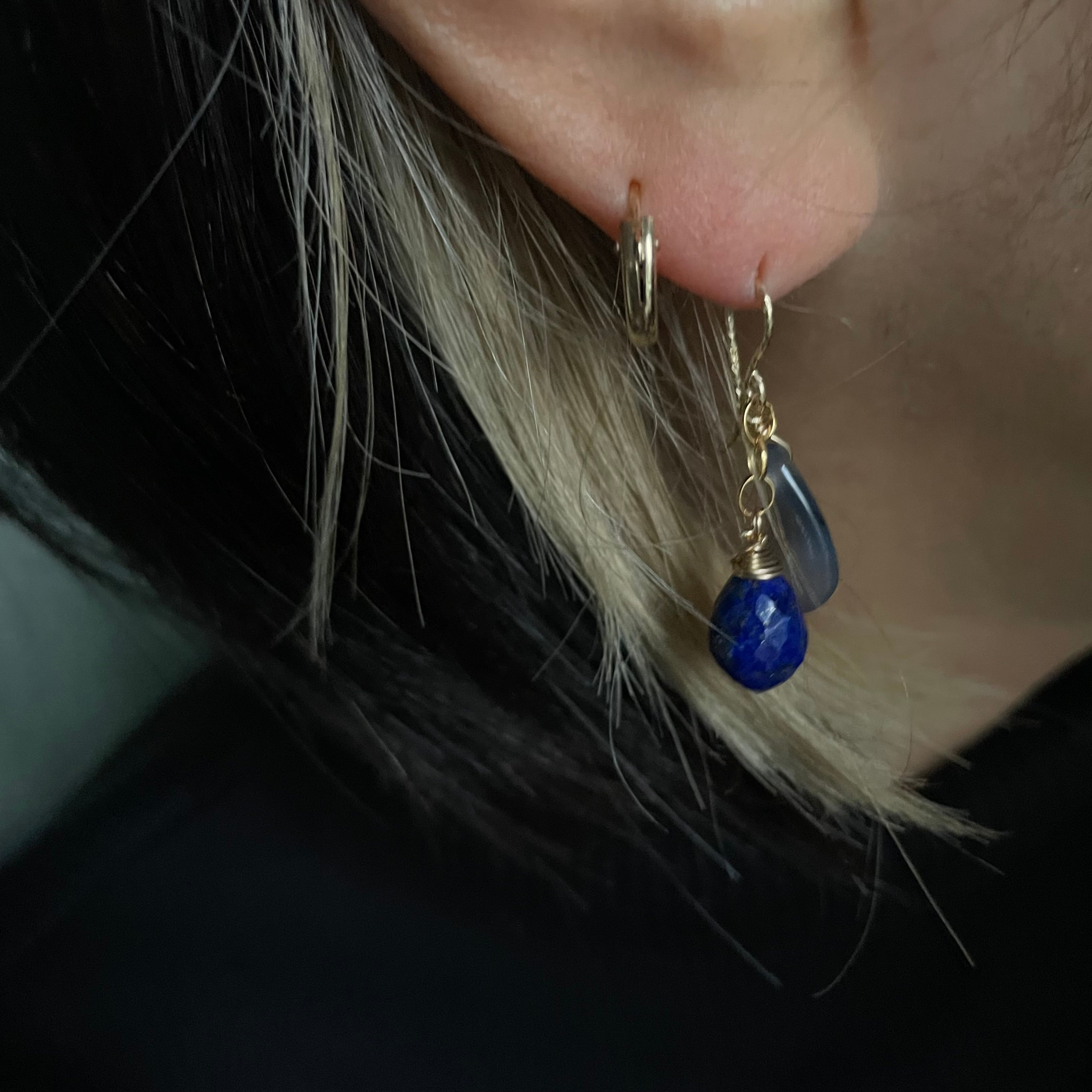 New】Dreaming blossoms＊Lapislazuli×onyx/14K Goldfilled | and. the
