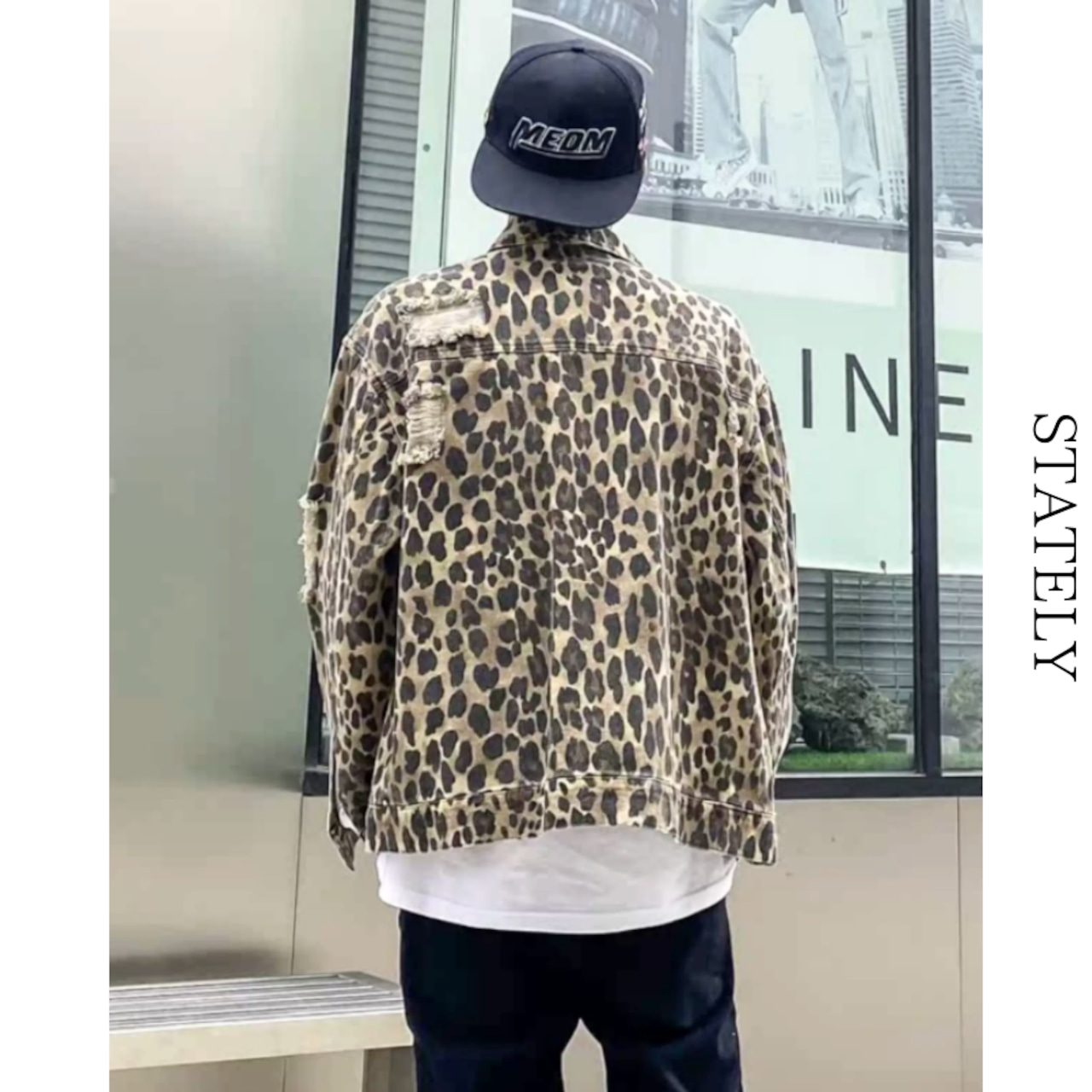 Leopard Vintage デニムジャケット_O13・画像3