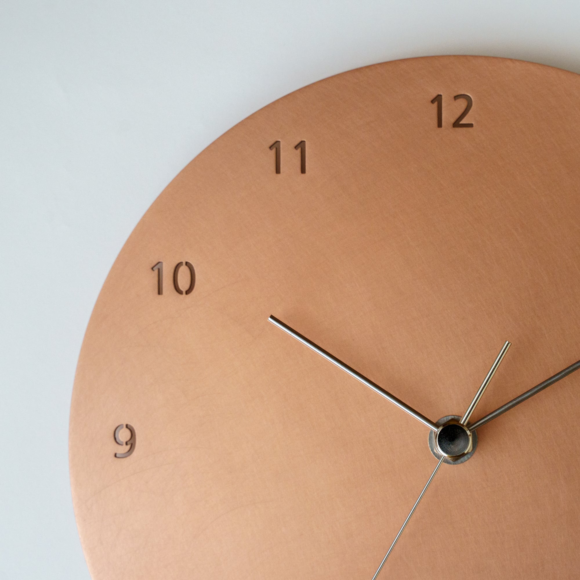 minimal wall clock 220 _ number / copper 壁掛け時計 220 数字 / 銅