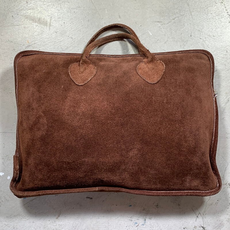 L70's LL.Bean Brown Suede Brief Case