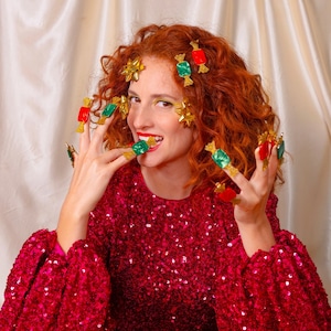 «即納» Coucou Suzette Christmas Candies Hair Clip Set - 2個セット