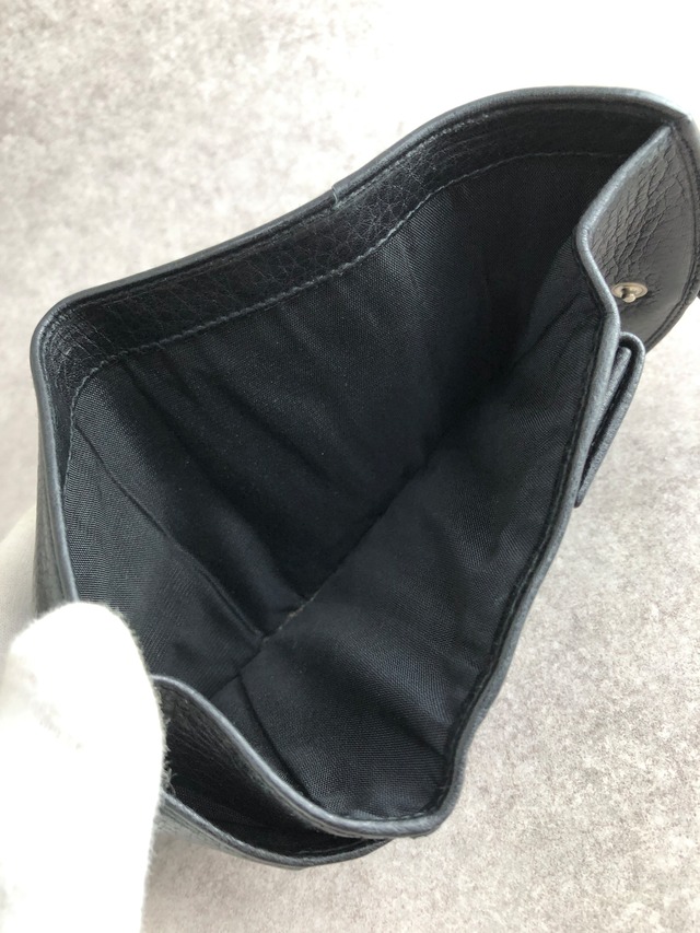 PRADA プラダ 財布 ブラック バックルモチーフ レザー vintage ヴィンテージ オールド k574bi