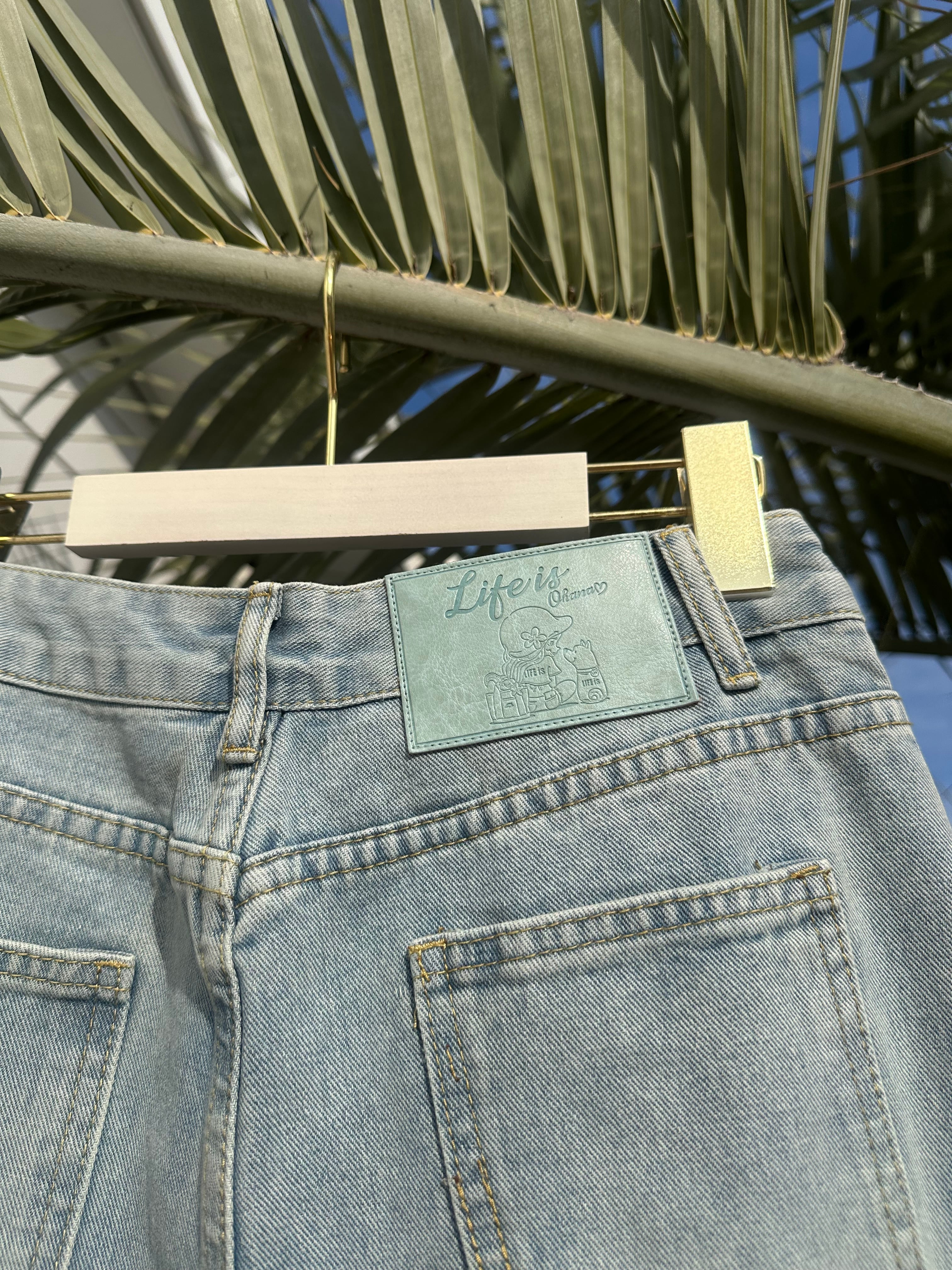 人気【LIFE is】レースデニム ¥8,800+tax