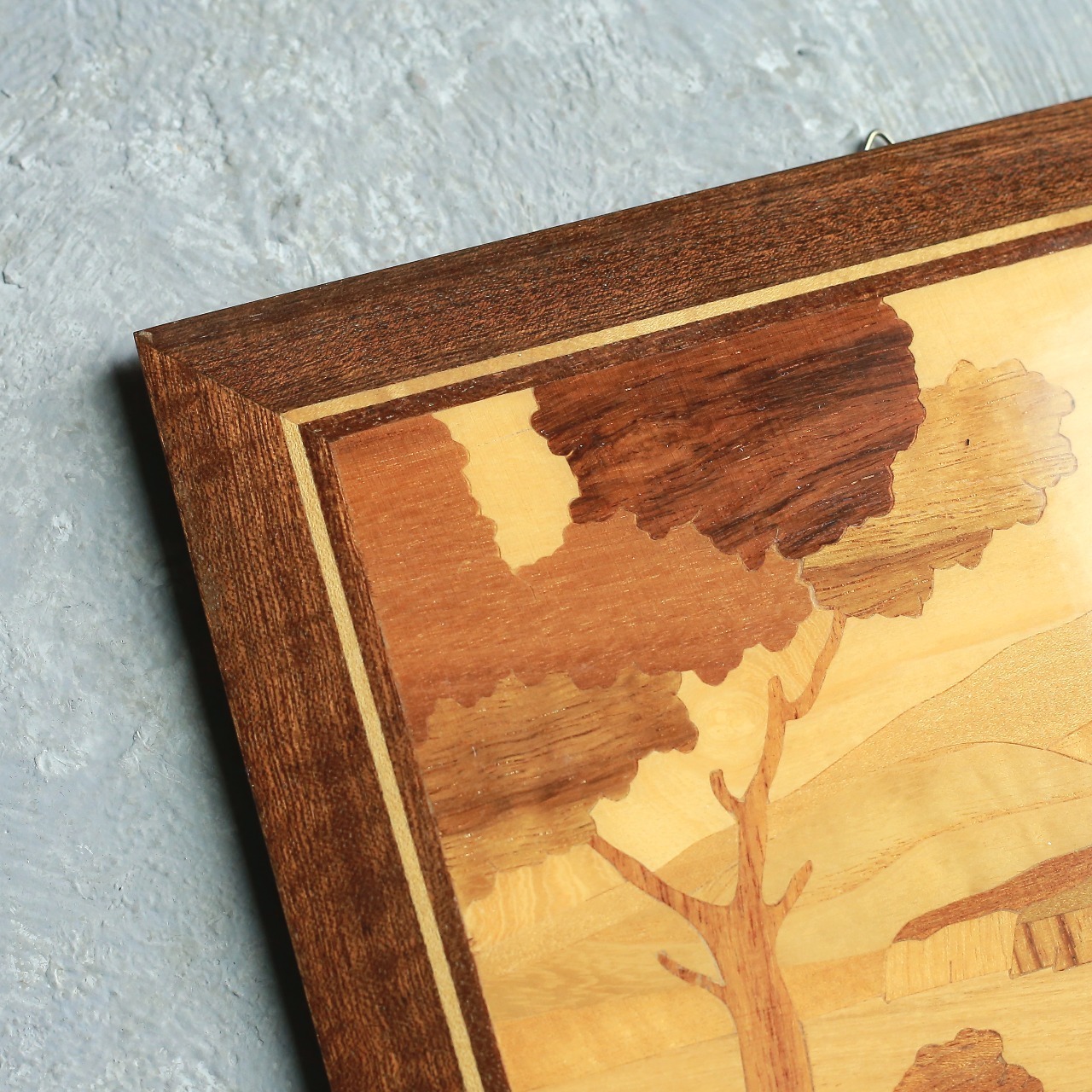 象嵌細工 木象嵌 壁掛け ヴィンテージ｜木の温もりと精巧な職人技が光るウォールデコ