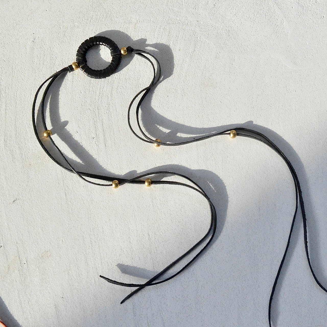 leather choker/bracelet 《Sun road~choker~》2colors | TO DAY'S