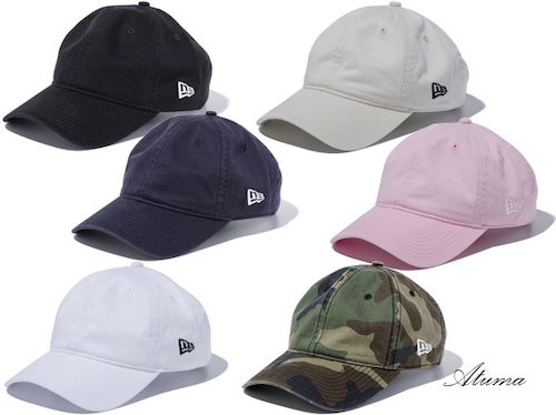 NewEra・ニューエラ／9TWENTY（920）クロスストラップ ウォッシュドコットン ベーシック／無地キャップ