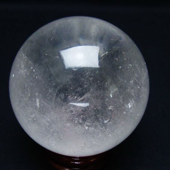 水晶 丸玉 64mm スフィア 置物 水晶玉 一点物 151-8934