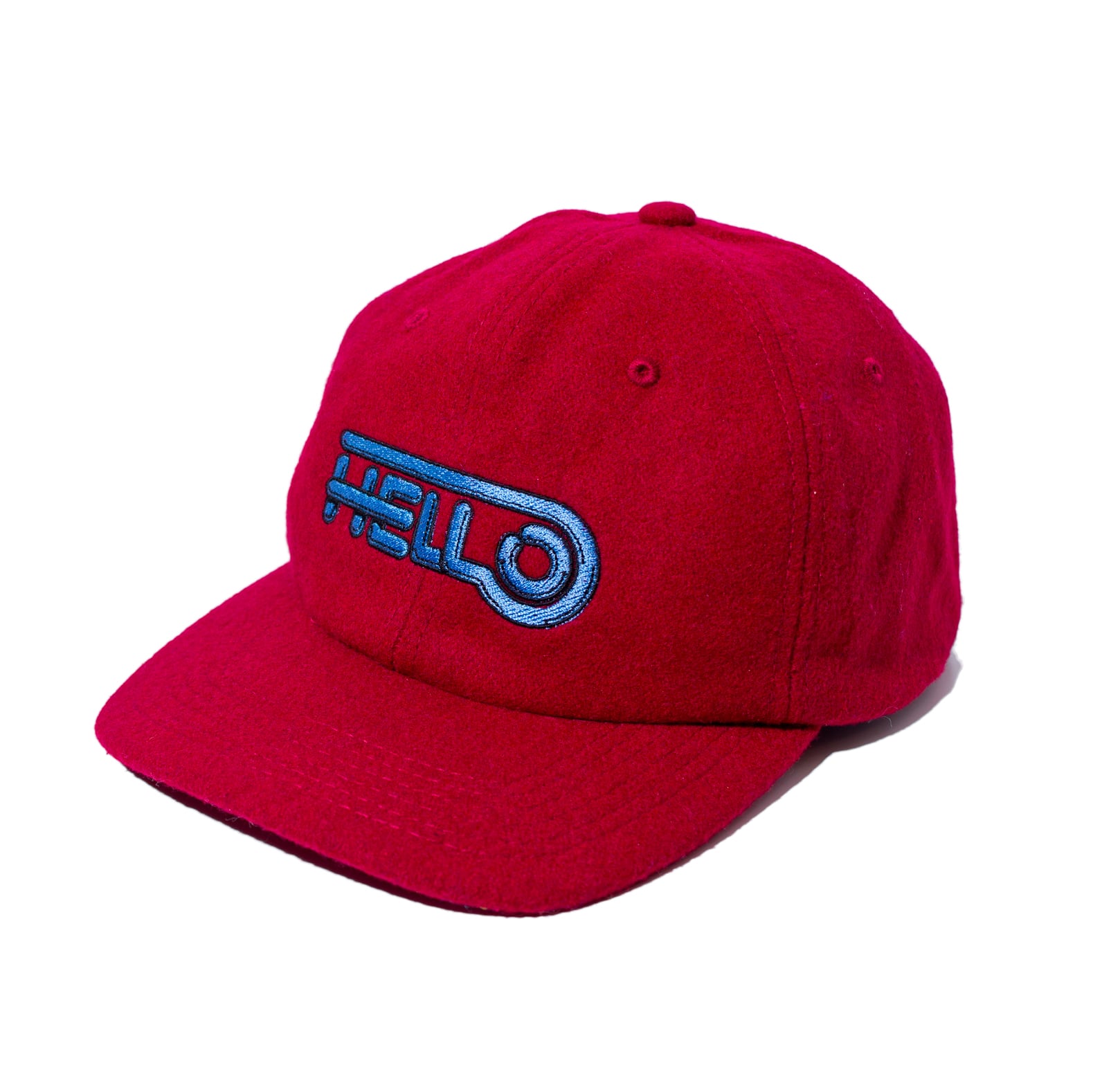 HELLO WOOL BB CAP #RED