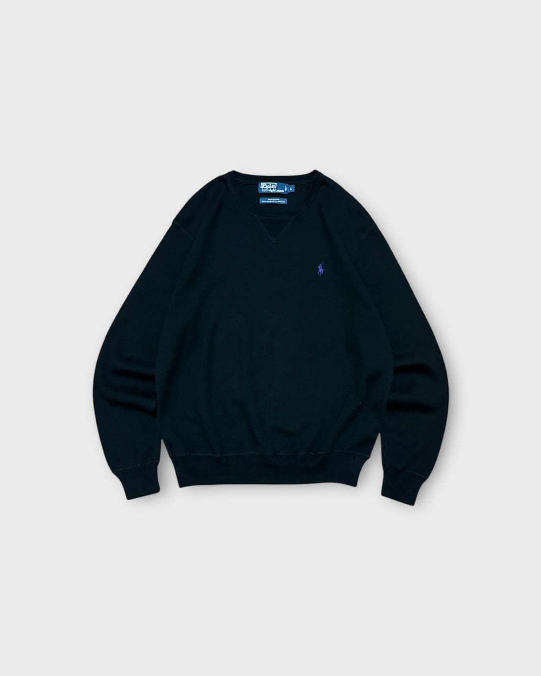 【Used】“Polo by Ralph Lauren” High Gauge Cotton Crew Neck Knit