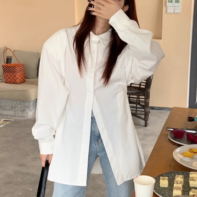 Waist shape long shirt　RW0733