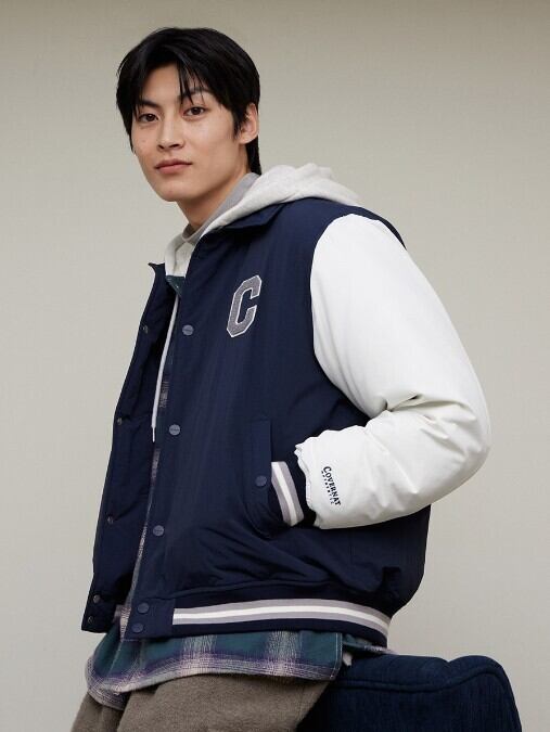 ☆TXT ボムギュ 着用！！【COVERNAT】RDS COLLEGE COLLAR VARSITY DOWN