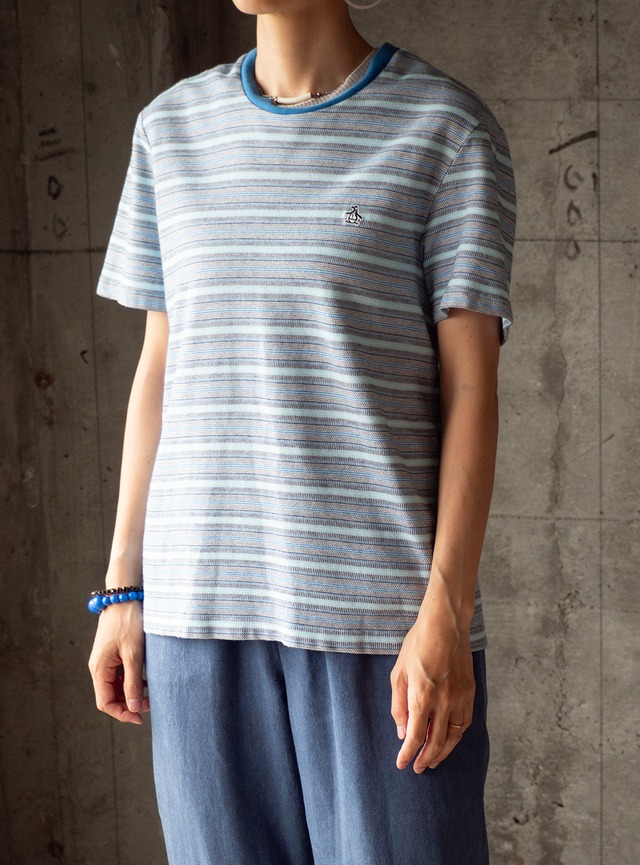 "Munsingwear" used Multi border t-shirt