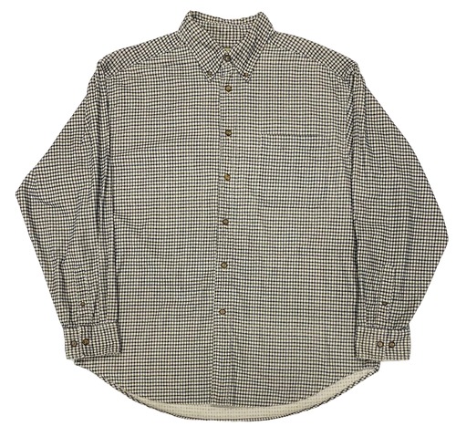 90sCorduroy Print Check Shirts/L