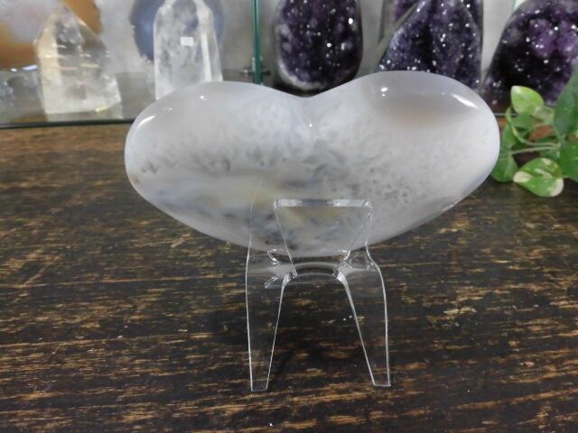 【瑪瑙カービング】　ハート瑪瑙　no.8