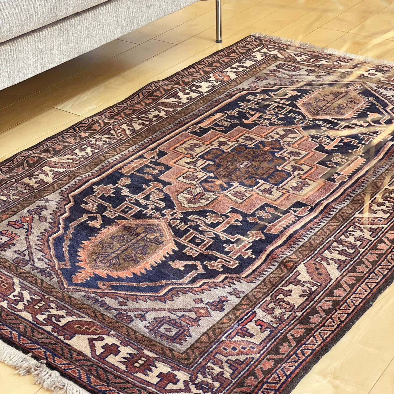 ヴィンテージラグ｜ミディアムvintage rug medium * 砂漠のレディLady in the desert 91×146