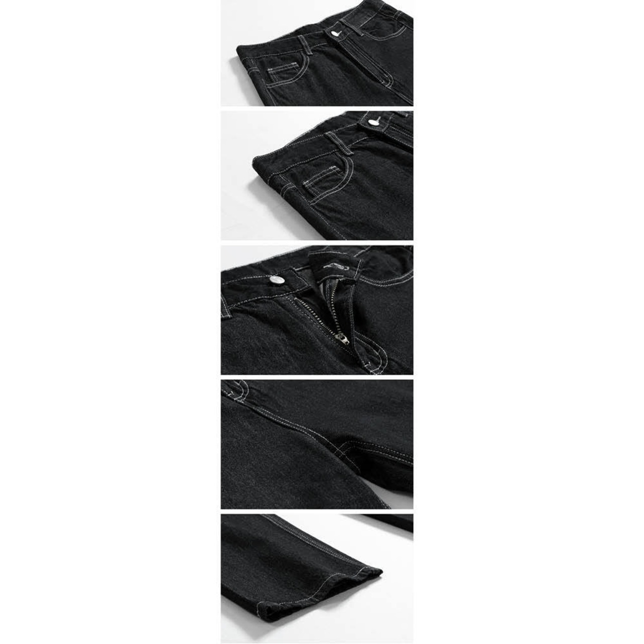 ルーズストレートインディゴデニムパンツ　MT0080050