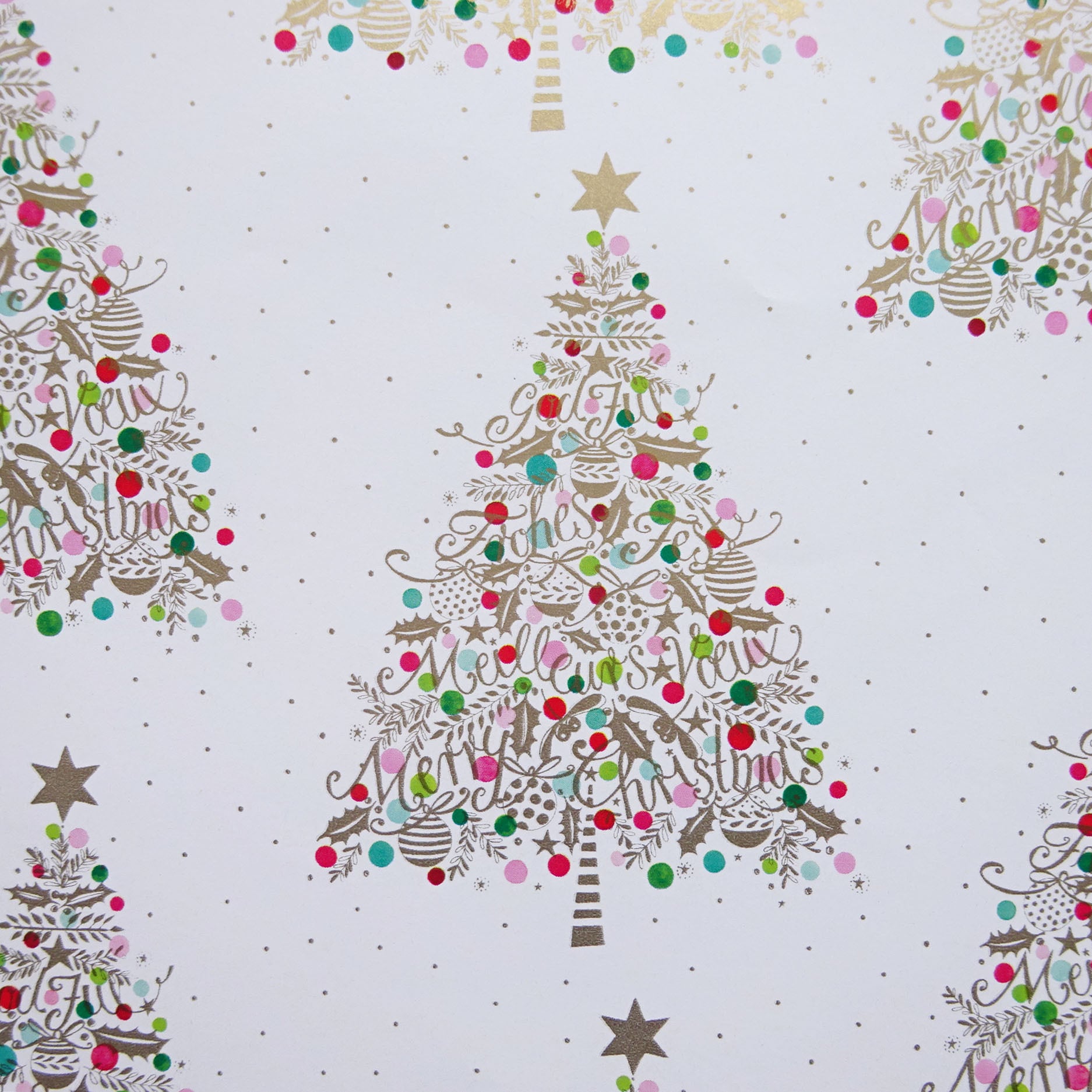 クリスマス包装紙　不織布ロール　ラッピング　包装紙　クリスマスツリー ded901dda6d0b8647f6511a85b60db