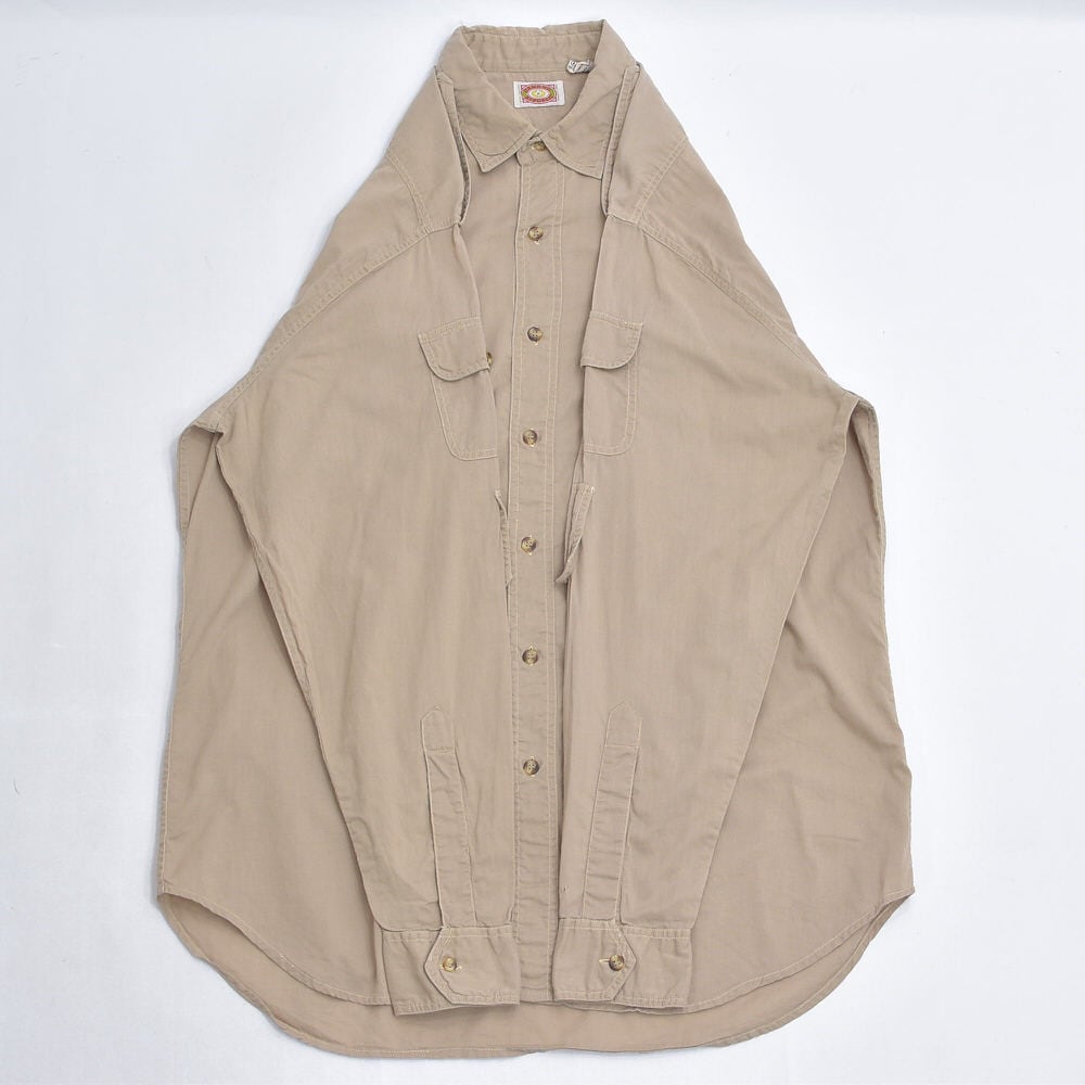 80s BANANA REPUBLIC バナリパ コットン サファリシャツ ヴィンテージ
