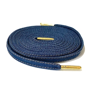 DENIM SHOELACES NAVY