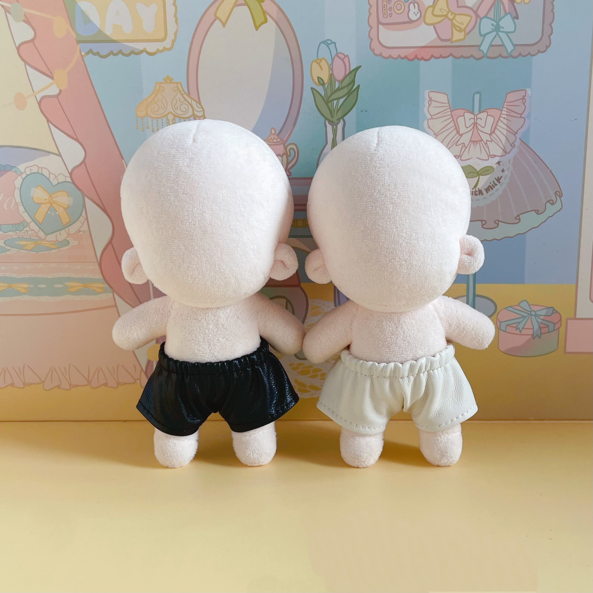 10cmぬいぐるみ用 着せ替え服 ぬい服 コスチューム レザーパンツ 5色