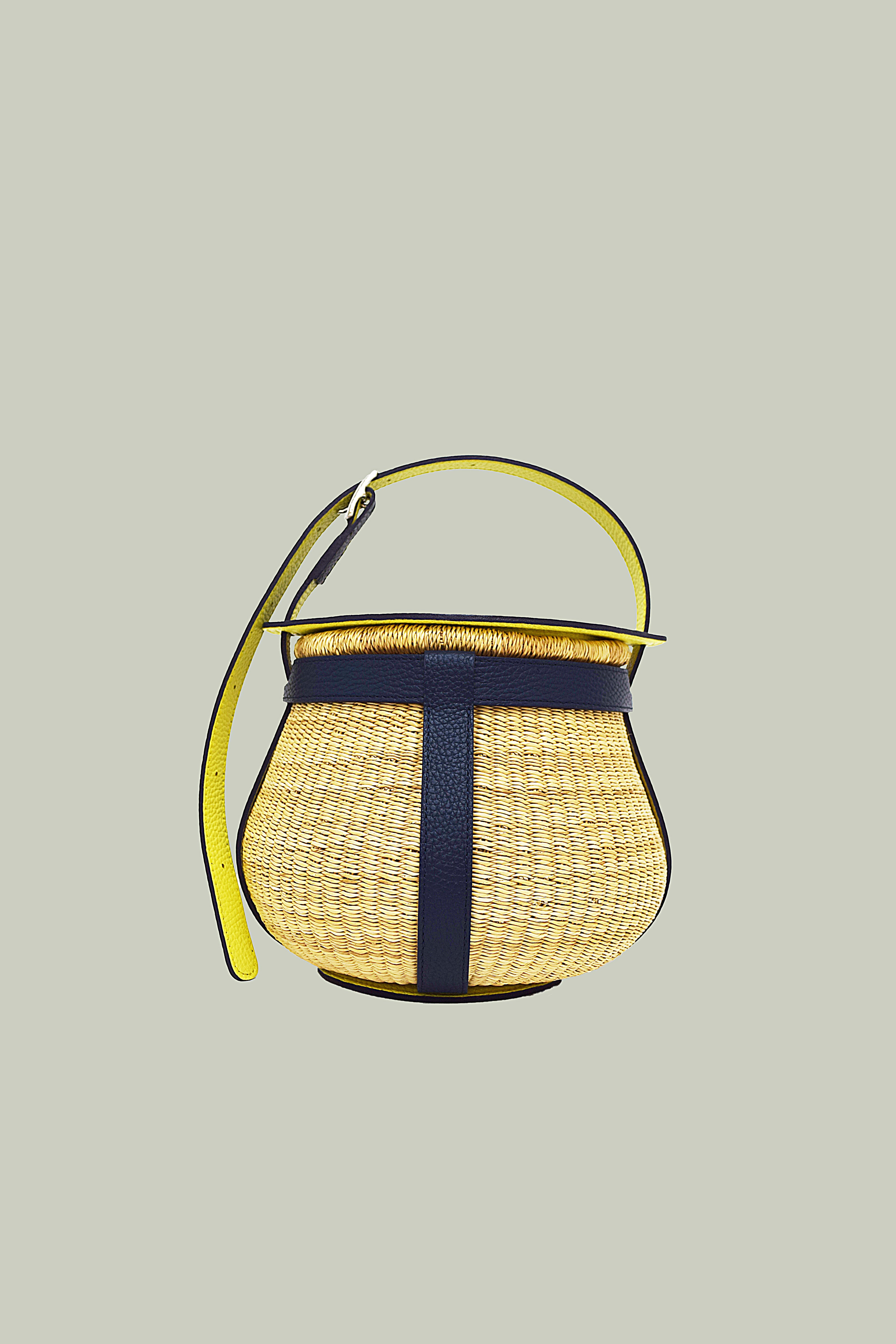 SHOJIFUJITA「1」BASKET SHRINK LEATHER×BASKET NIGHTBLUE×MIMOSA