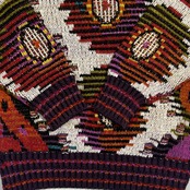 90s シルク混 FICCE フィッチェ ヨシユキコニシ 総柄 派手柄 ニット セーター /マルチカラー系 メンズ ドン小西 ビンテージ