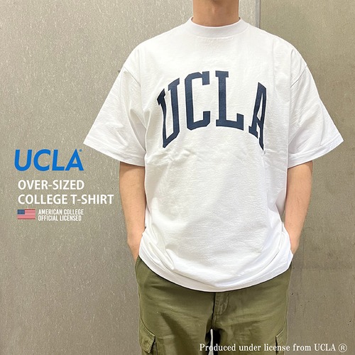 UCLA ユーシーエルエー Over-Sized College T-Shirt ビッグシルエット カレッジ Tシャツ 7.1oz ラギットT メンズ レディース カレッジ ロゴ アメカジ スポーツ アイビー リーグ ブランド