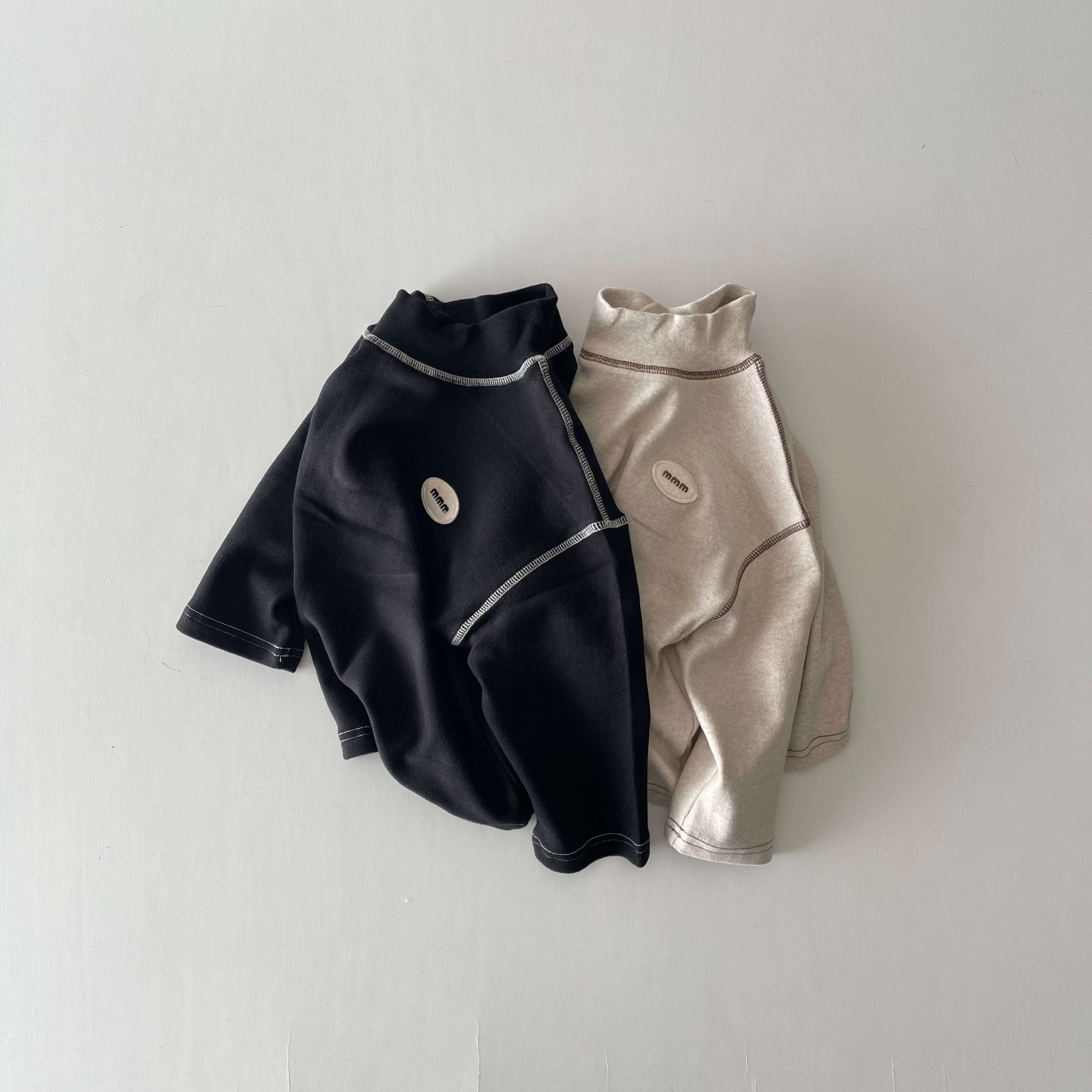 kids / mamami. mozzi stitch pollar T〔ウインターステッチT〕