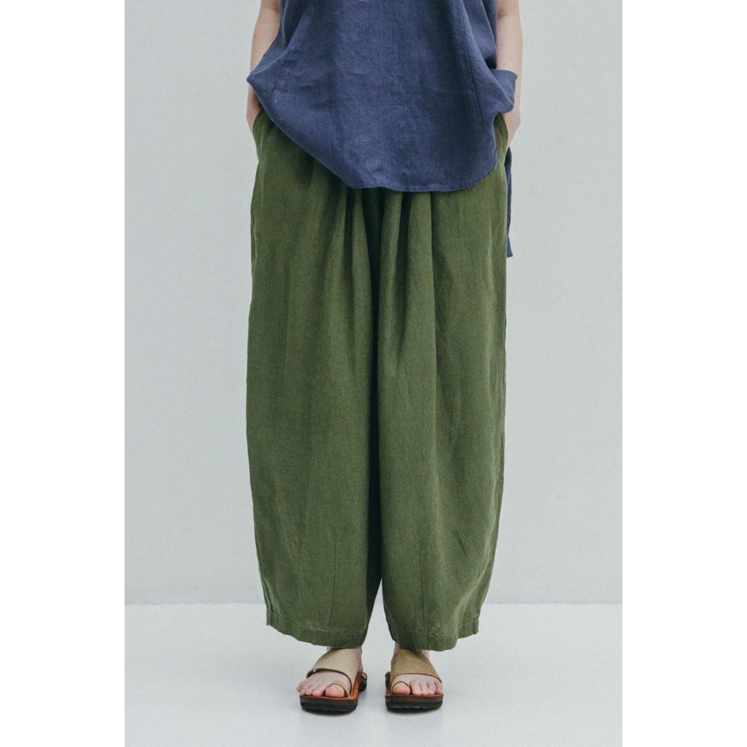 fog linen work │クインコクーンパンツ（リネン100％・普通地）col