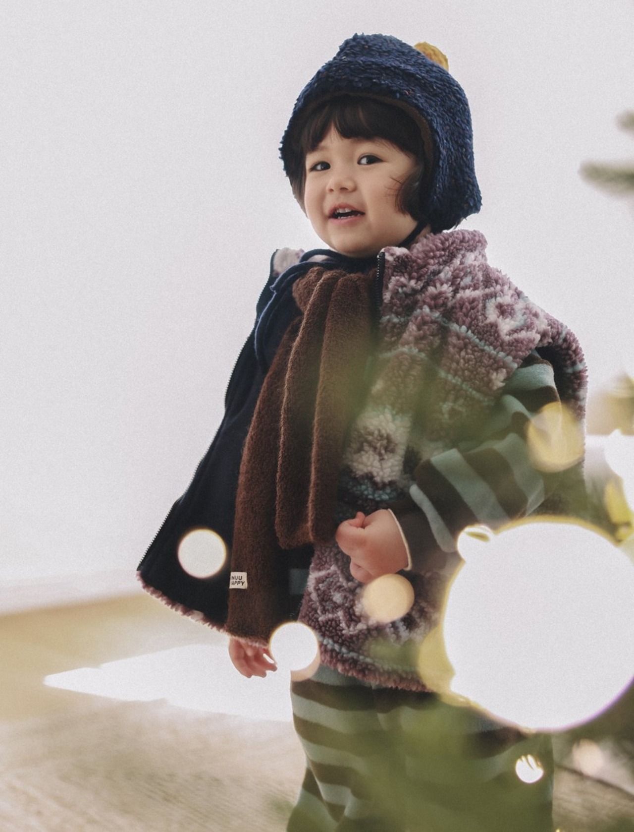 ONU［取寄］big border pants 26winter