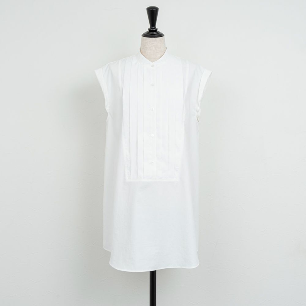 cafune／カフネ】ピンタックフレンチロングブラウス（ホワイト） | La