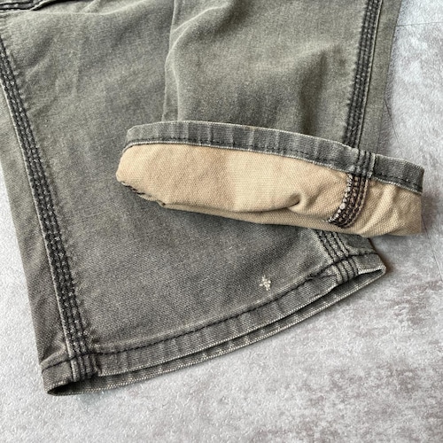 20s グレー ダブルニー Carhartt W35 L30 詳細写真5