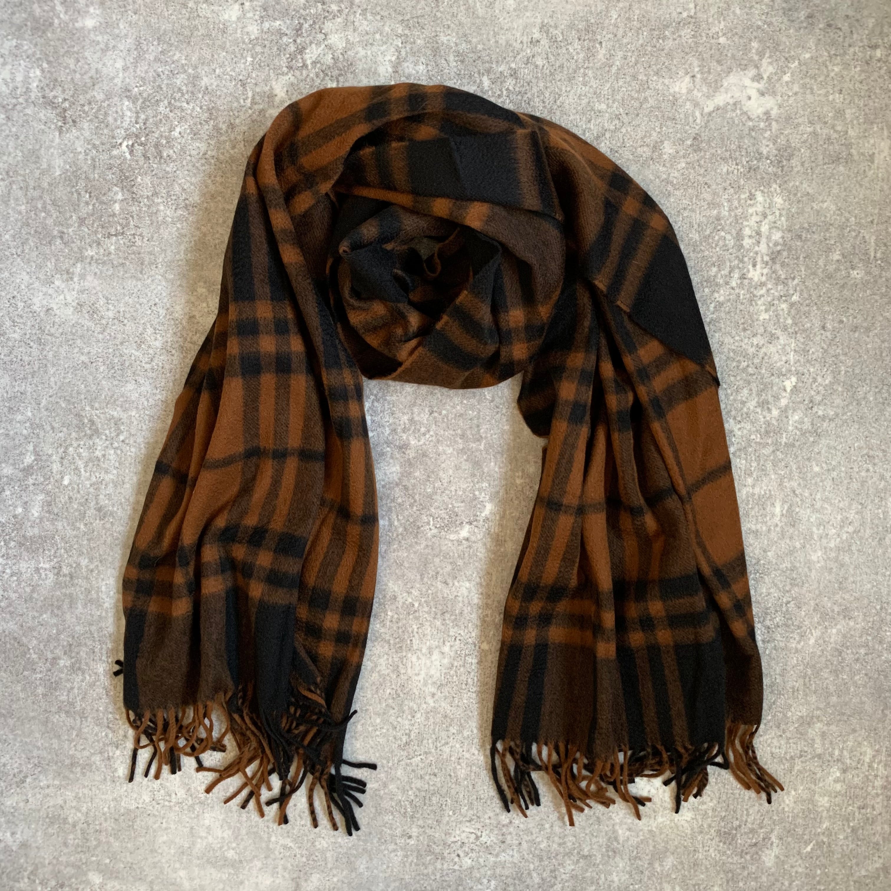 【Joshua Ellis】CASHMERE PLAID STOLES Made in England