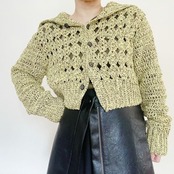[Pattern] ハイネックカーディガン