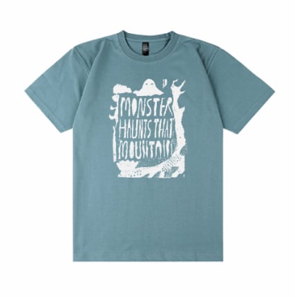 山の魔物（モンスターハウンツ）Tシャツ／ブルー | emisense online