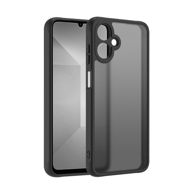 Kawasina Galaxy A25 5G 用 ケース SC-53F SCG33 米軍MIL規格 全面保護 耐衝撃TPUサイド+PC艶消し背面 【傷防止・落下防止・滑り止め・指紋防止・黄変防止・カメラ保護 】 SM-A253Q SM-A253Z ギャラクシー a25 半透明 保護カバー ブラック