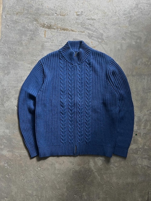 “LANDS’END” zip knit