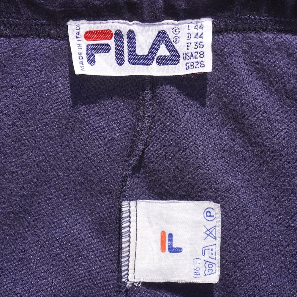 1980's ITALY製 [FILA] ベロアトラックパンツ ネイビー 表記(men's XS