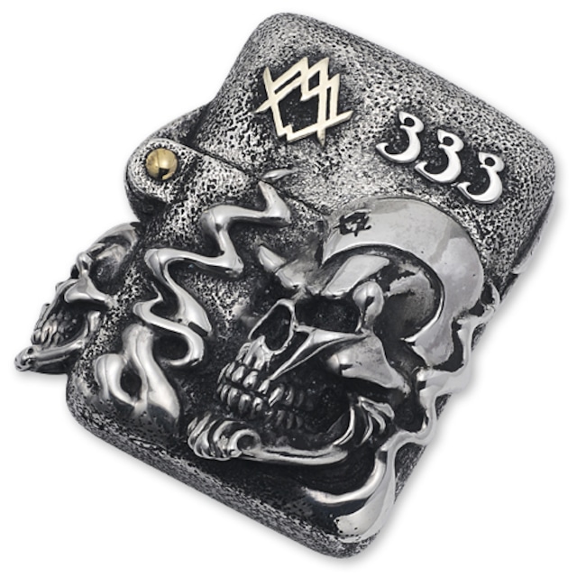 【ACE METAL WORKS　エースメタルワークス　ZIPPO　ジッポライター】ワンオフエースミンソリッドスターリングライターw/ゴールドロゴ【送料無料】