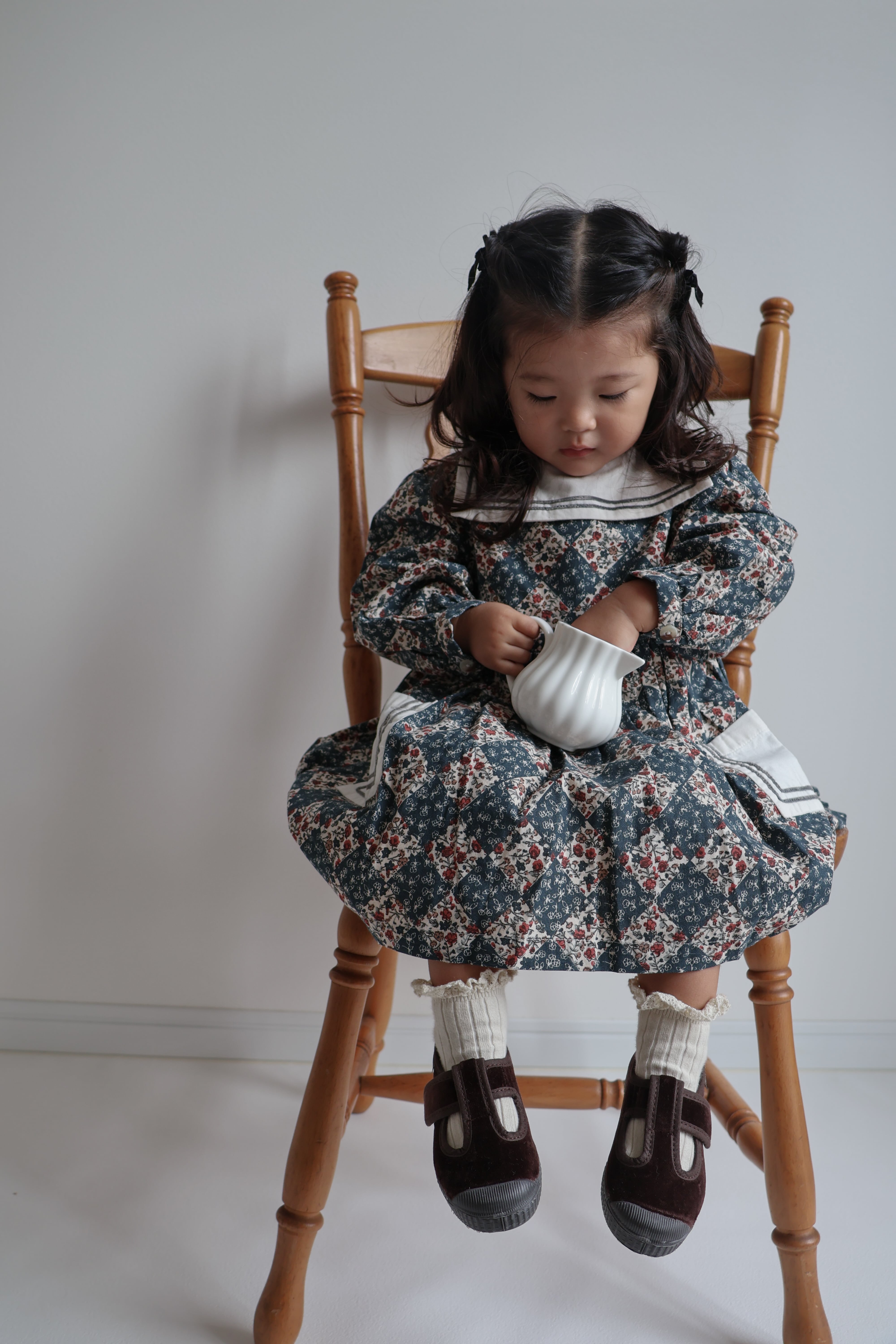 【即納】cienta / Velour Tstrap /  Marron (Brown)