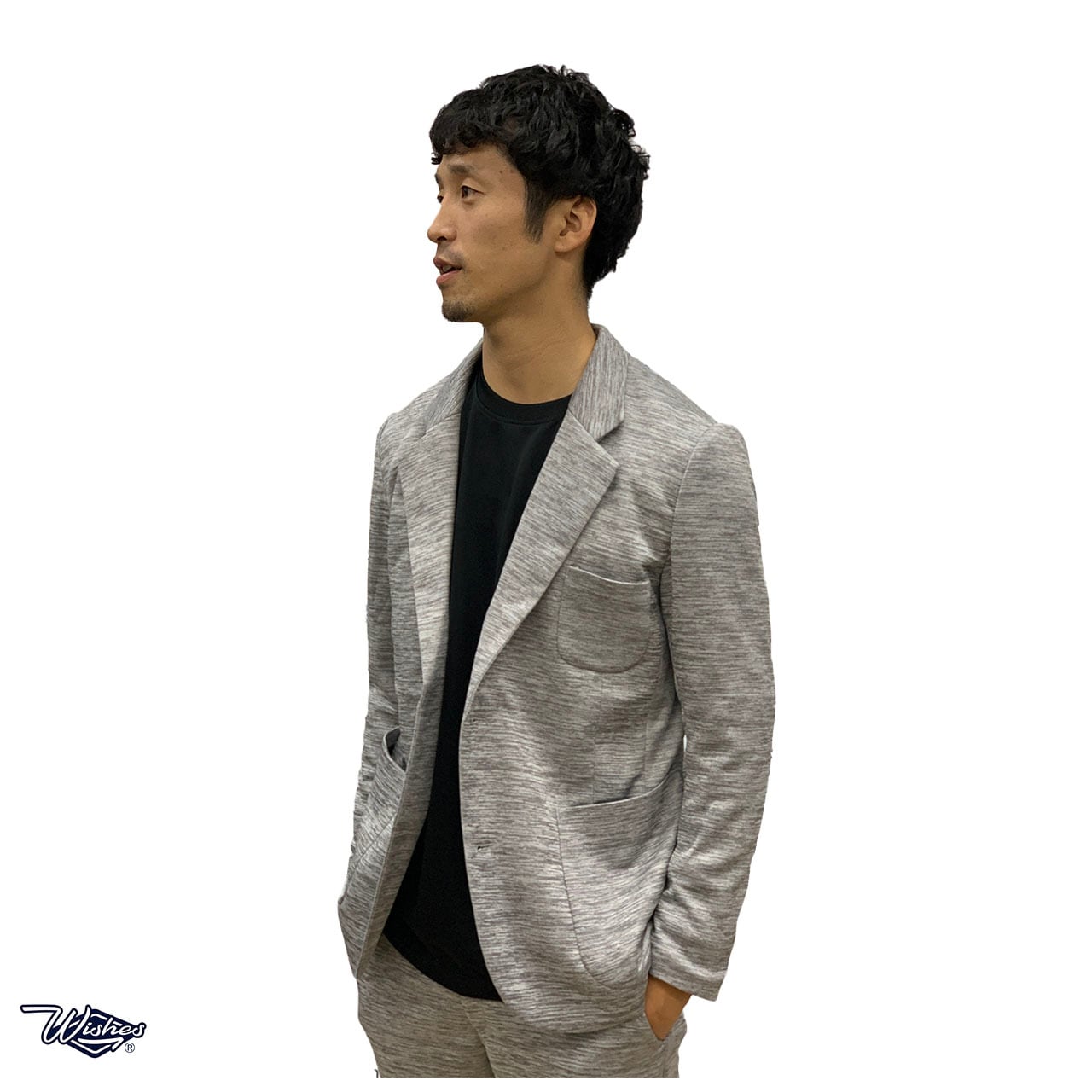 トラベルストレッチジャケット WTJ-1001(GRY杢)