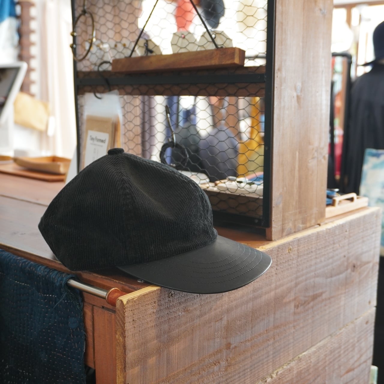 morno Corduroy × Leather Cap | Aonoha by Crony Club