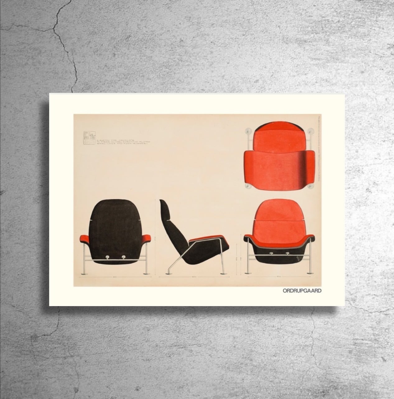 巨匠建築家『フィン・ユール』デンマーク/デザイン美術館公式ポスター