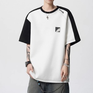 バイカラーラグランスリーブTシャツ C10826