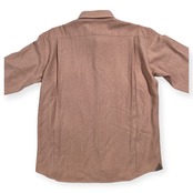 DAKS ダックス アンゴラ混 羊毛 ウール 長袖 ネルシャツ ボタンダウン サイズ L /ピンク系 日本製 オンワード樫山 紳士