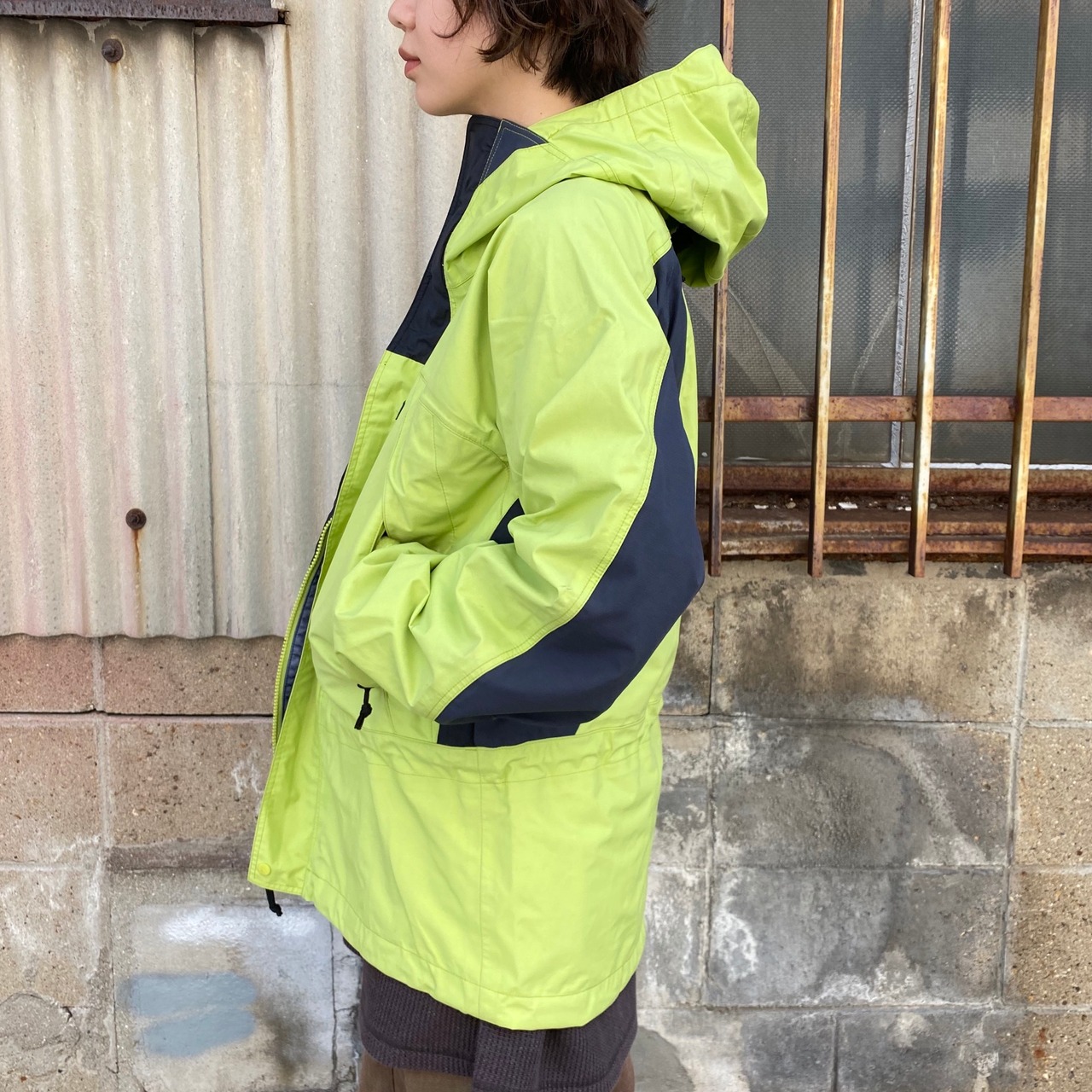 00年製 Patagonia パタゴニア マウンテンパーカー 83525 F00 ライム  